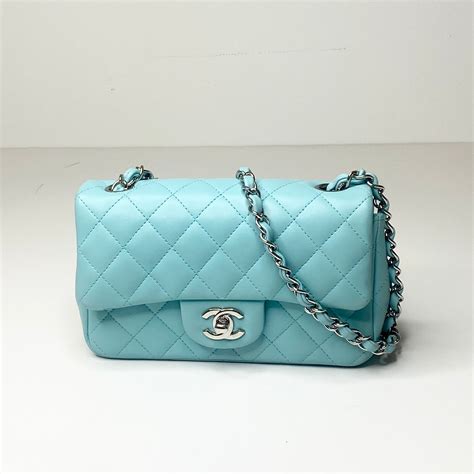 chanel tiffany blue bag|royal blue chanel bag.